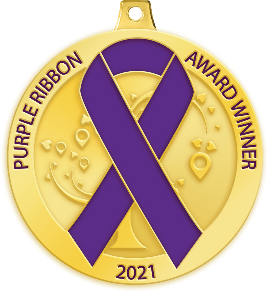 Purple Ribbon Medallion image